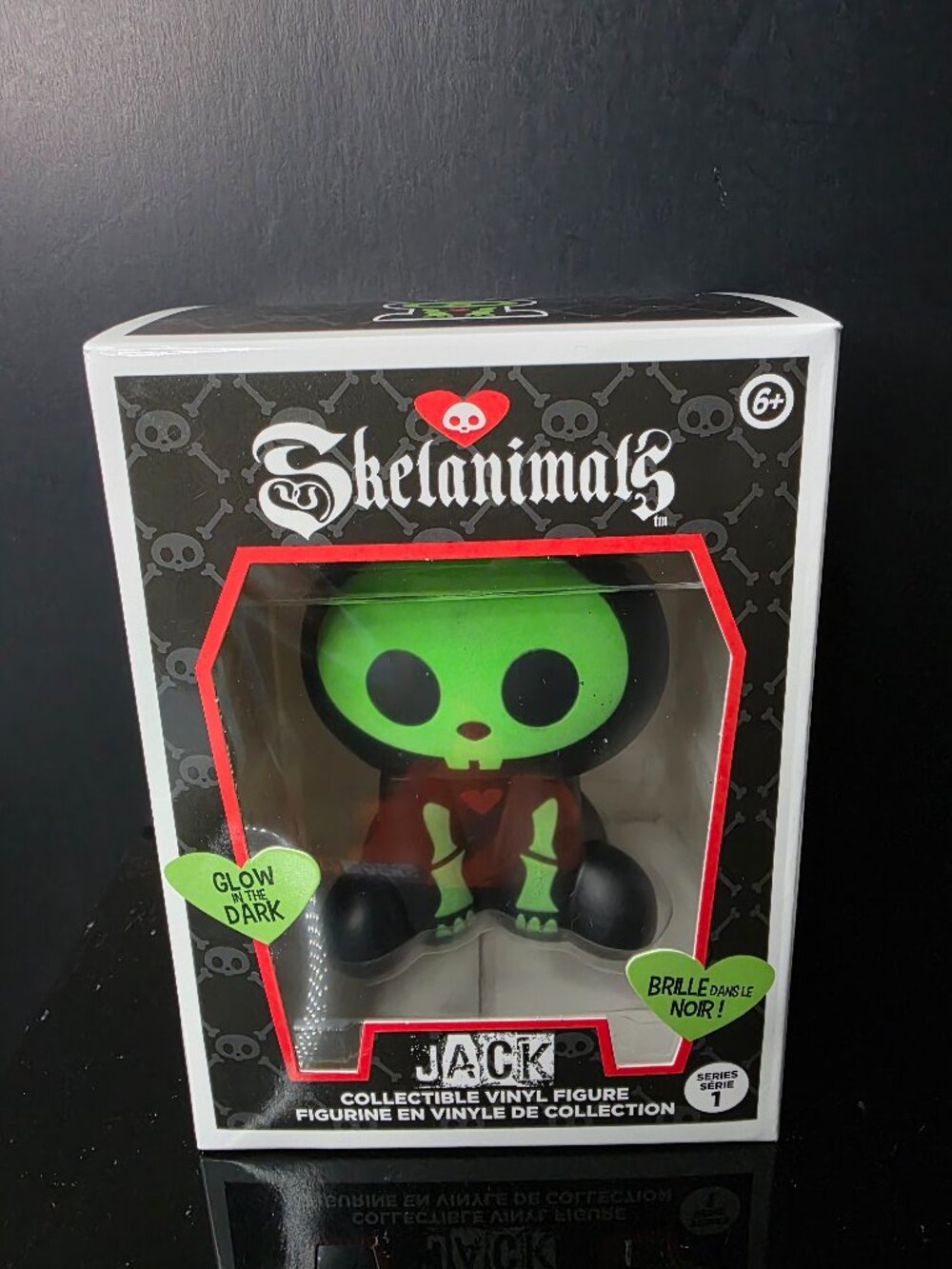 Skelanimals Jack Glow In The Dark Vinyl Figure Series 1 Collectible New